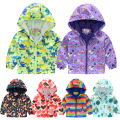 2021 Kids Clothes Boys Jackets Children Hooded Zipper Windbreaker Baby Print Coat Infant Waterproof Hoodies for Girls JYF.