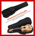Ukulele Case, Black Ukulele Bag for 21 23 26 Inch Ukulele, Waterproof Durable Ukulele Padded Bag with Adjustable Straps for Concert, Soprano, Tenor. 