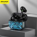 AWEI T29 Pro Bluetooth 5.1 Gaming Earbuds With RGB Color Lighting Charging Case.