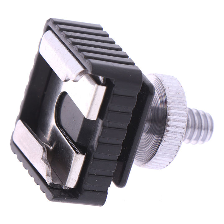 1/4"%20Screw%20metal%20flash%20hot%20shoe%20mount%20adapter%20light%20stand%20tripod%20-%20Image%202
