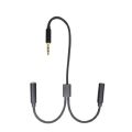 AUX Cable Jack 3.5MM Audio Cable Male to Double Female Stereo Audio Cable Nylon Braided Headphone Splitter Y Type Audio Cable.