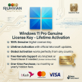 Windows 11 Pro Genuine License Key - Lifetime Activation. 