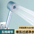 Wear hollow pressurized bathroom handheld filter spray shower head. 