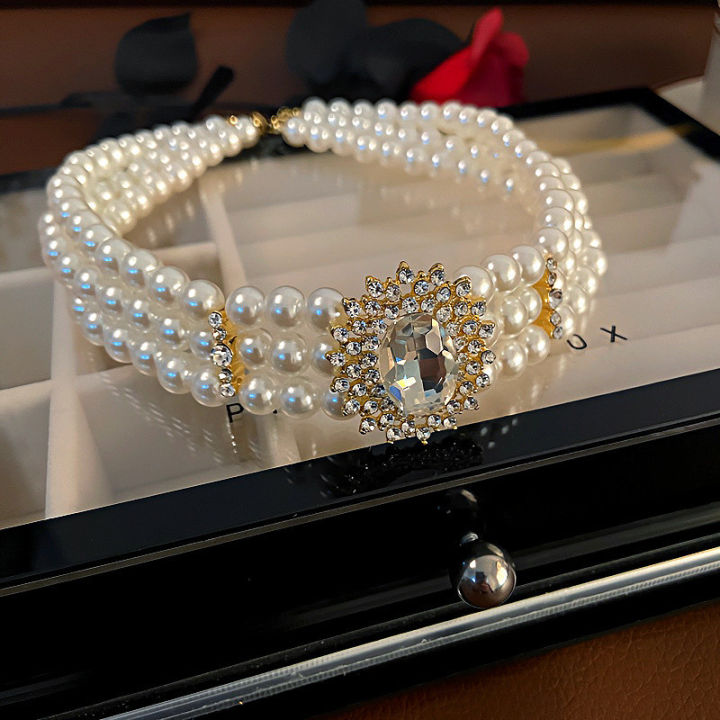 Vintage%20Multi%20Layer%20Pearl%20Choker%20Elegant%20Trendy%20Oval%20Wedding%20Gift%20Necklace%20-%20Image%202