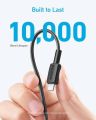 Anker 322 PowerLine USB-A to USB-C Braided Nylon Cable 3ft/0.9m USB 2.0 Fast Charging for USB-C Phones, Tablets and more (A81H5). 