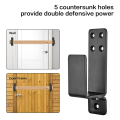 SRIWEN Door Barricade Brackets,2 Pack Drop Open Bar Holder for Home Security, 2X4 Bar Brackets Prevent Unauthorized Entry. 