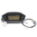 Universal Digital Gauge 7 Colors Tachometer Speedometer Odometer Gear Fuel Indicator for Motorcycle. 