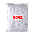 100/200pcs Disposable Shower Cap Elastic Plastic Waterproof Shower Hair Caps for Spa Salon Beauty Hair Hats Bathroom Supplies. 