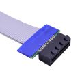 CHIPAL PCI-E 1X To 1X Flexible Ribbon Extension Cable PCI Express PCIE Riser Card Converter Extender For Graphics Card. 