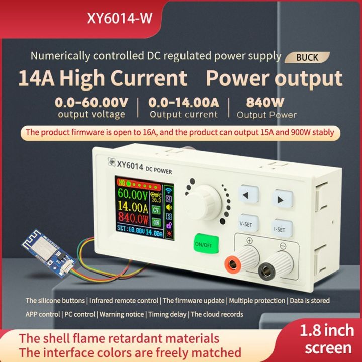 Numerical Control Adjustable Direct-Current Voltage Step Down PowerSupply Module Large Power 900W Constant Voltage and Constant Current Buck Converter Voltmeter with WiFi