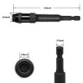 2 Pack Pivoting Bit Tip Holder, Magnetic 1/4inch Hex Shank (Black).