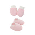 GC Newborn Beanie Hat Mittens Socks Set Lightweight Beanie Cotton Gloves No Scratch Mitten For Boys Girls. 