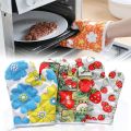Baking Essential Cotton Padded Heat Proof Microwave Baking Oven Mitt Gloves Kitchen for Cooking, Non Slip, Set of 2 (30cm Long) Baking Items, Random Patterns.
