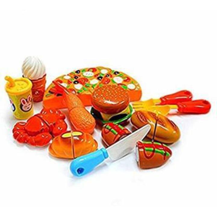 Pizza cutter for Kids (12 Pcs) (Multicolor)-Playsets Kitchen Toys