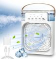 Air Cooler Fan 3 in 1 Mini Portable Fan Humidifier with 7 Colors LED Light Air Conditioner Cooler Water Cooling by Lifestyle Mall. 