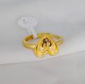 Weddings Party Rings Fashionable Dubai Gold Polish Lovely Design Finger Ring For Girls Jewelry For Mother's Wife Gifts On Demand Fashion Ring. 
