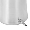 2L Health Stainless Steel Enema Bucket Suitable for Cleansing Reusable Constipation Cleaning Detoxification Cleansing Enema Set with 4 Nozzles. 
