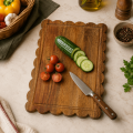 Practical Anti-Bacterial Wood Cutting Board Rectangular Non-sticky Kitchen Chopping Block Odor-Free Durable Steak Plate Meat Cutting. 