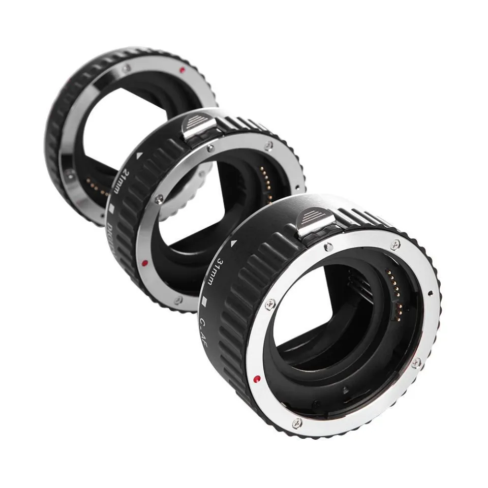 Tosuny 3 Anneaux D'Extension Macro Automatique EF - 13mm, 21mm, 31mm - Mise Au Point Auto