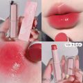 LEINTO Pink Peach Custard Lipstick Moisturizing and moisturizing, watery glossy mirror whitening makeup, makeup, jelly lip gloss. 