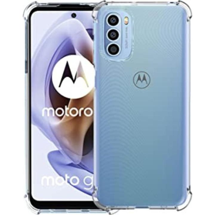CXKJ Coque Pour Motorola Moto G52 (6.60 Pouce) Verre Trempé Protection écran,Ultra Fin Silicone TPU Bumper Transparent Housse Etui Antichoc Cover Case,Glass Film - JX12