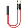 3.5mm Jack Headphone Earphone Audio Mic Y Splitter Cable for Pc Laptop. 