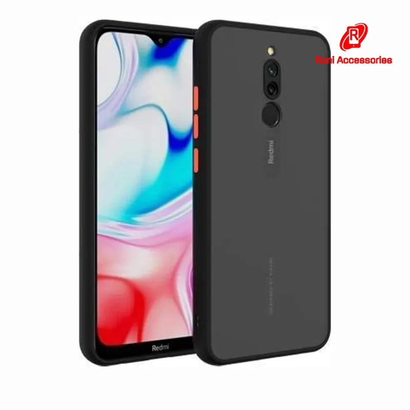 For Xiaomi Redmi 8A Dual Redmi 8A Pro Matte Camera Protective  Shockproof and Smoky Transparent Trendy Stylish Back Cover Case (Back Case  Cover For