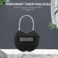 Smart Time Lock LCD Display Time Lock USB Rechargeable Timer White. 