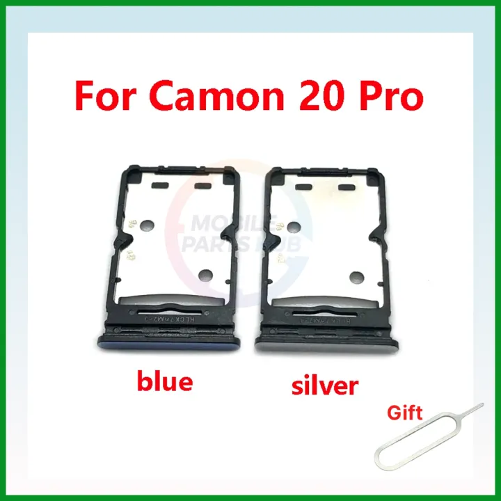 Tecno%20Camon%2020%20CK6/20%20Pro%20CK7n%20Sim%20Tray%20Micro%20SD%20Card%20Slot%20with%20Sim%20Ejector%20Pin%20Replacement%20Part%20-%20Image%204