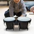 Bongo Drum Set Transparent Bongo Drums 6'' and 7'' Tunable Quality Bongo Drum for.