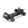 Car Bottom Plate Carbon Fiber Aluminum Upgrade Kit Compatible For 3racing D5s Lite 1:10 Drift Rc Car.