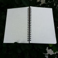 Designer Series Kraft Spiral Grid Graph Notebook. 