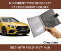 Premium Car Document Holder Bag - Ideal for Car Papers and Documents - Document Cover, Car Document Pouch, Vehicle Document Holder.