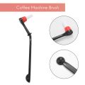 2 In 1 Coffee Machine Brush Nylon Espresso Coffee Grinder Brushes Coffee Spoon Machine Group Head Kitchen Tools.