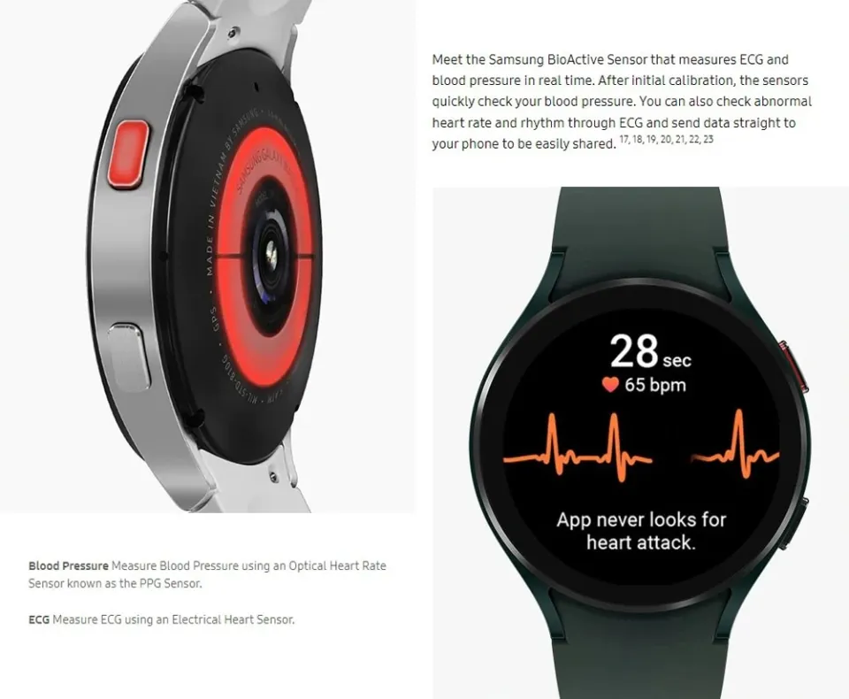 Samsung Galaxy Watch4 40mm 44mm Smartwatch Super AMOLED Display SM - Main Image