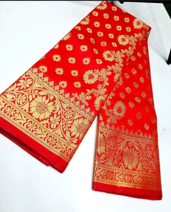 Tangail%20halfsilk%20%20Katan%20Saree%20without%20Blouse%20Piece%20For%20Women%20-%20Image%205