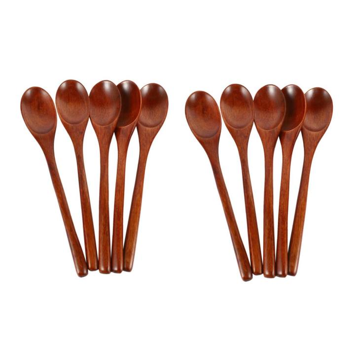 Portable wooden spoon-15 X Wooden spoon-wood color