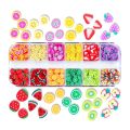 3D Mini Fruits for Nails Fruit Slices Charms Summer Decoration Polymer Clay Flake Accessories DIY Gel Lemon Strawberry Supplies.