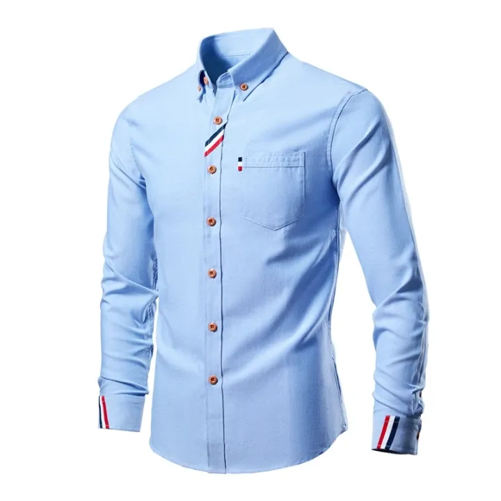 Korean%20Men's%20Autumn%20Luxury%20Clothing%20Fashion%20Cotton%20Soft%20Mens%20Thin%20Shirts%20Slim%20Fit%20Long%20Sleeve%20Shirt%20Male%20Lapels%20Wedding%20Dress%20-%20Image%204
