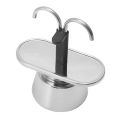 2 Cup Moka Pot, Double Head Mocha Coffee Pot for Home. 