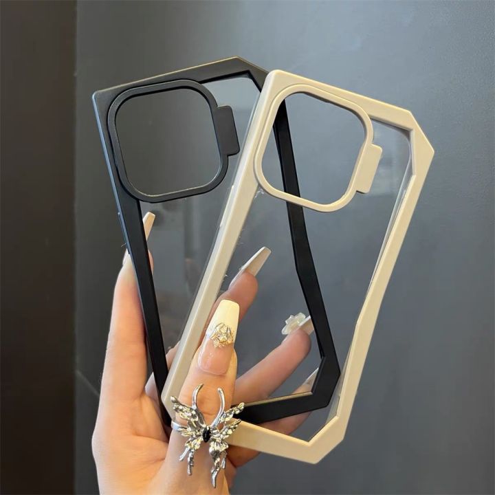 HOCE%20Irregular%20Bumper%20Clear%20Phone%20Cases%20For%20iPhone%2017%2016%2015%2014%2013%2012%2011%20Pro%20Max%2014%2015%2016%20Plus%20X%20XS%20Max%20Case%20Armor%20Hard%20PC%20Back%20Shockproof%20Soft%20Cover%20-%20Image%205