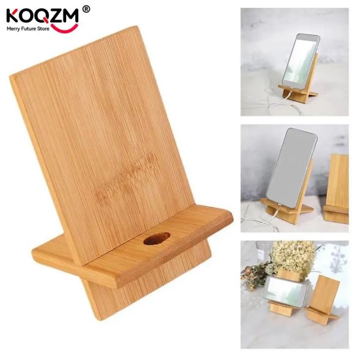 Portable Wooden Phone Stand Mobile Smartphone Support Tablet Stand For Phone Desk Cell Phone Mobile Holder