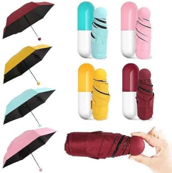 Premium quality mini capsules umbrella with cute capsule case