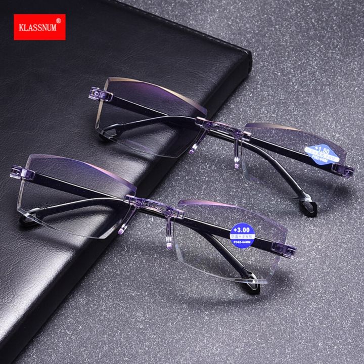 Smart Glasses with Automatic Adjustment Men Magnifying Glasses Reading Glases Women Anti-blue Light +1.0-+4.0 Eyewear