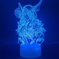 【Nine Dan Store】Led Night Light Lamp Usb World of Warcraft Room Decoration Kids Birthday Wow Sylvanas Windrunner 3d Optical Lamp. 