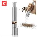 Stainless Steel Small Pepper Crusher - Silver - Grinder Machine.