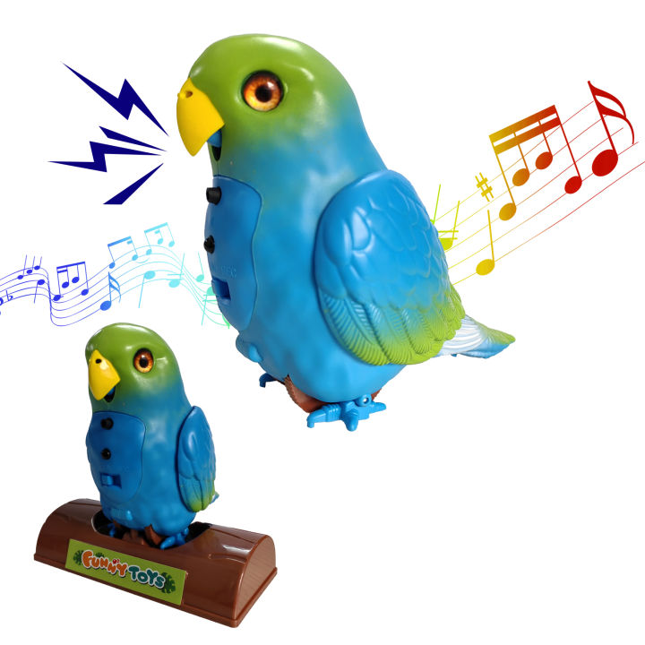 Recording Parrot Music Animal Electric Kids Toys Bird Parrot Toy Children's Gift Simulation Parrot Talking and Singing Toy