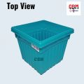 7 inch square plastic flower tub mixed color - Khandani Planter BP Plastic.