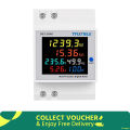 TAXNELE 6 IN1 Display D52-2066 Smart Meter AC40-300V Built-in CT Monitor Voltage Current Power KWH Electric Frequency Meter. 