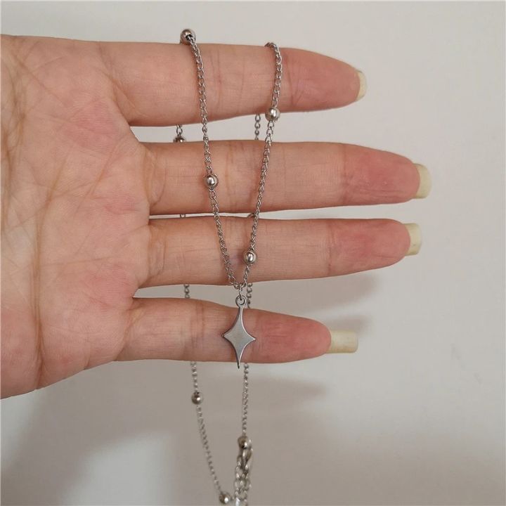 Kpop%20Goth%20Vintage%20Cool%20Y2K%20Star%20Pendant%20Beaded%20Silver%20Color%20Chain%20Necklace%20For%20Women%20Men%20Aesthetic%20Grunge%20EMO%20Jewely%20Accessory%20-%20Image%207